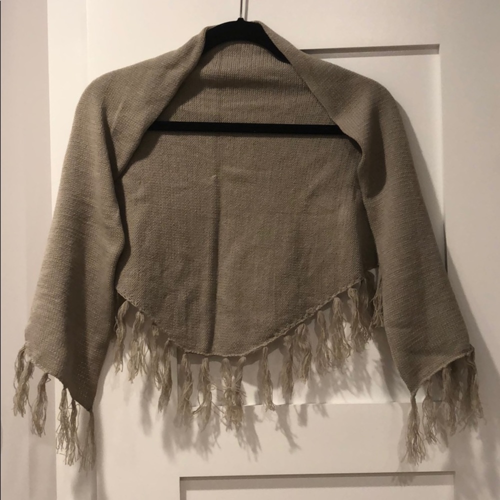 Women's Shawl - Gray Cotton NWT